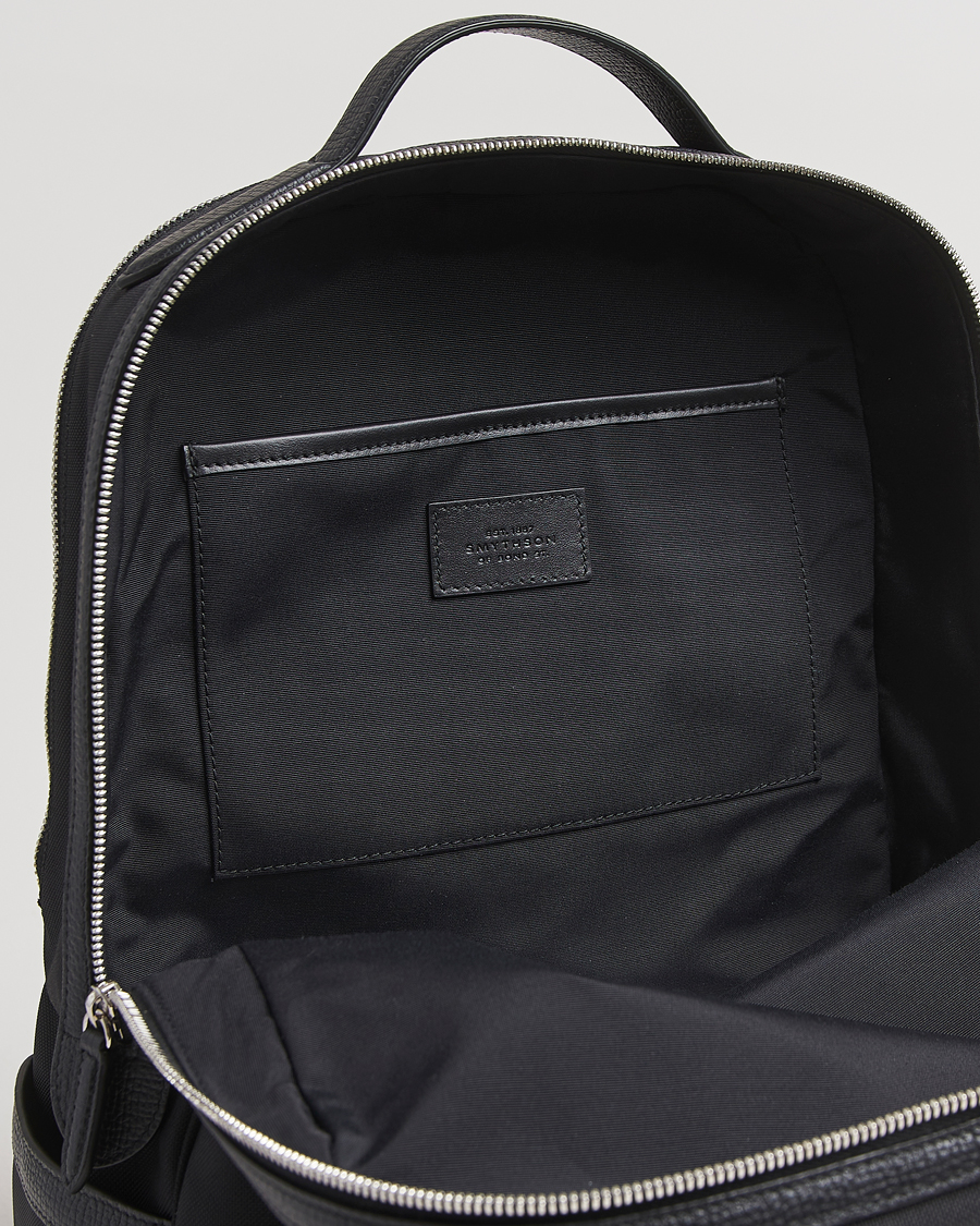Hombres | Bolsos | Smythson | Canvas Norton Backpack Black