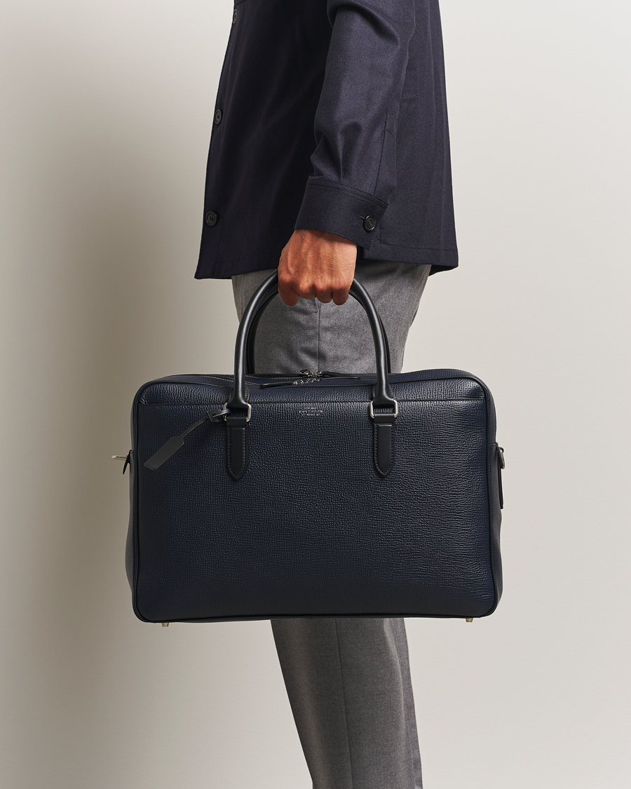 Hombres | Bolsos | Smythson | Ludlow 48 Hours Travel Bag Navy