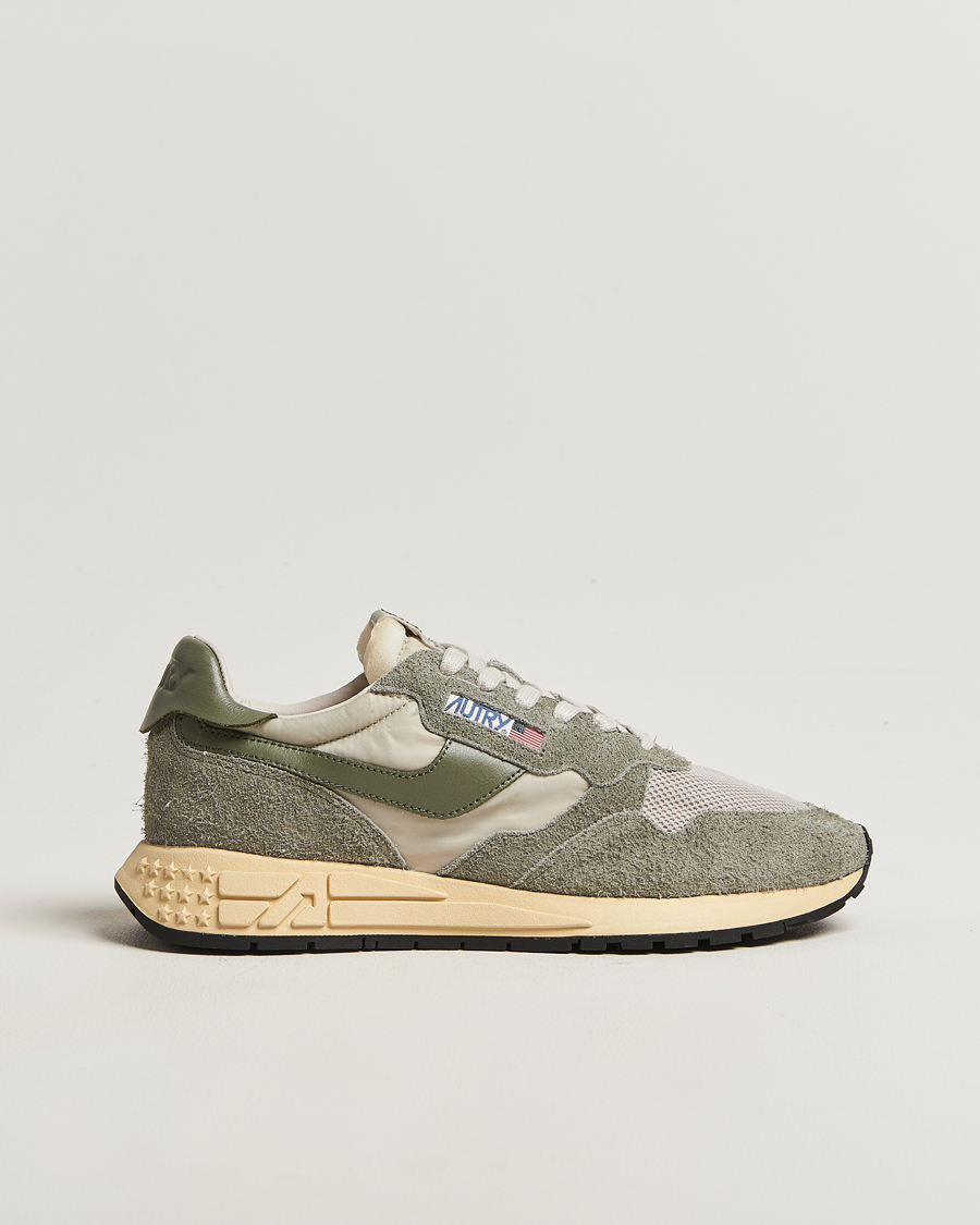 Hombres | Autry Reelwind Running Sneaker Grey/Green | Autry | Reelwind Running Sneaker Grey/Green