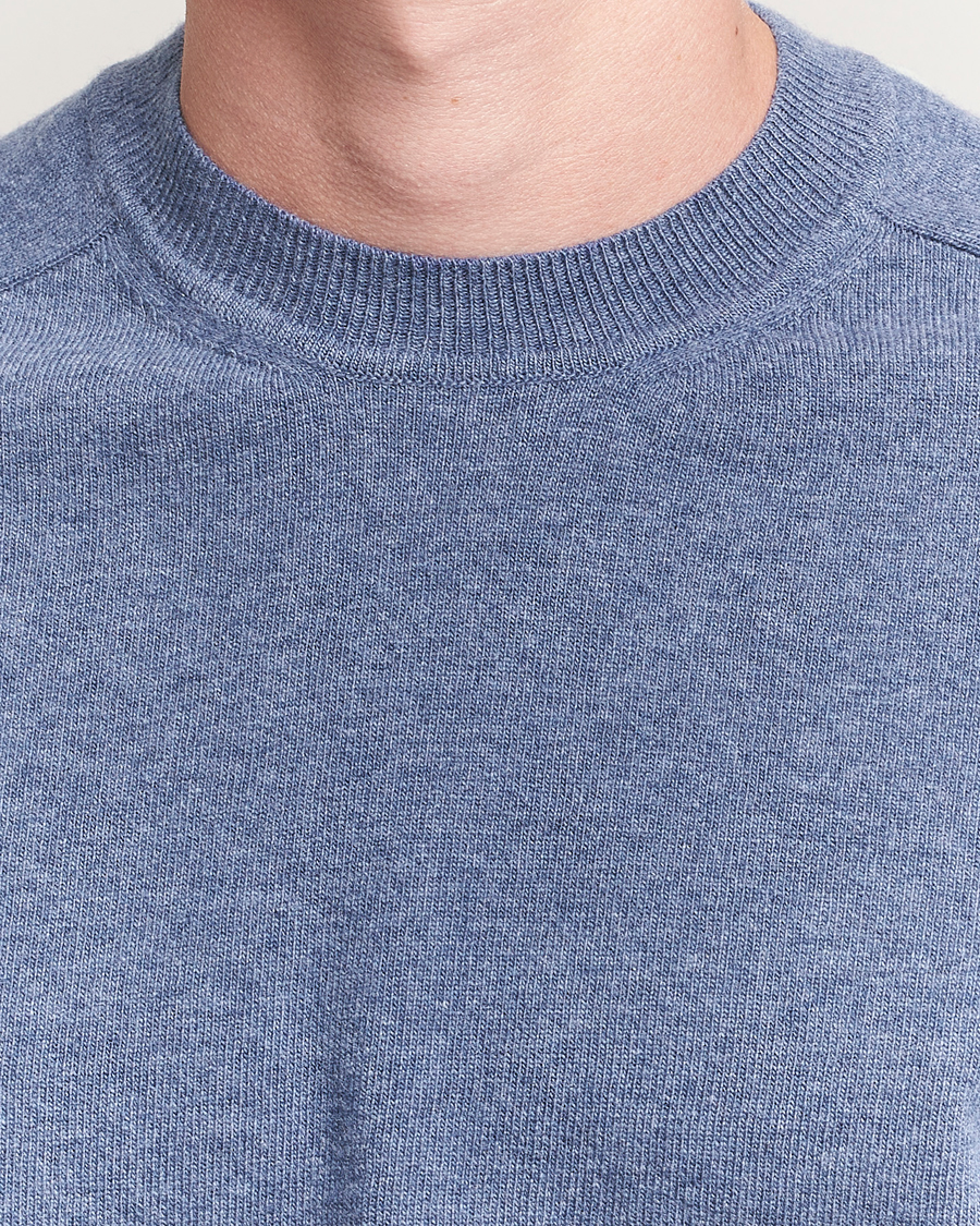 Hombres | Jerséis y prendas de punto | Altea | Wool/Cashmere Crew Neck Pullover Blue