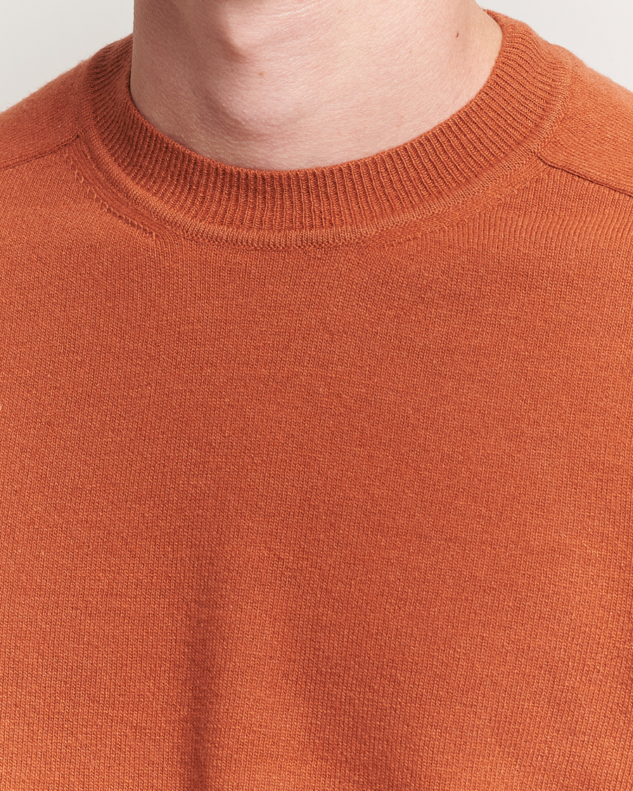 Hombres | Jerséis y prendas de punto | Altea | Wool/Cashmere Crew Neck Pullover Orange