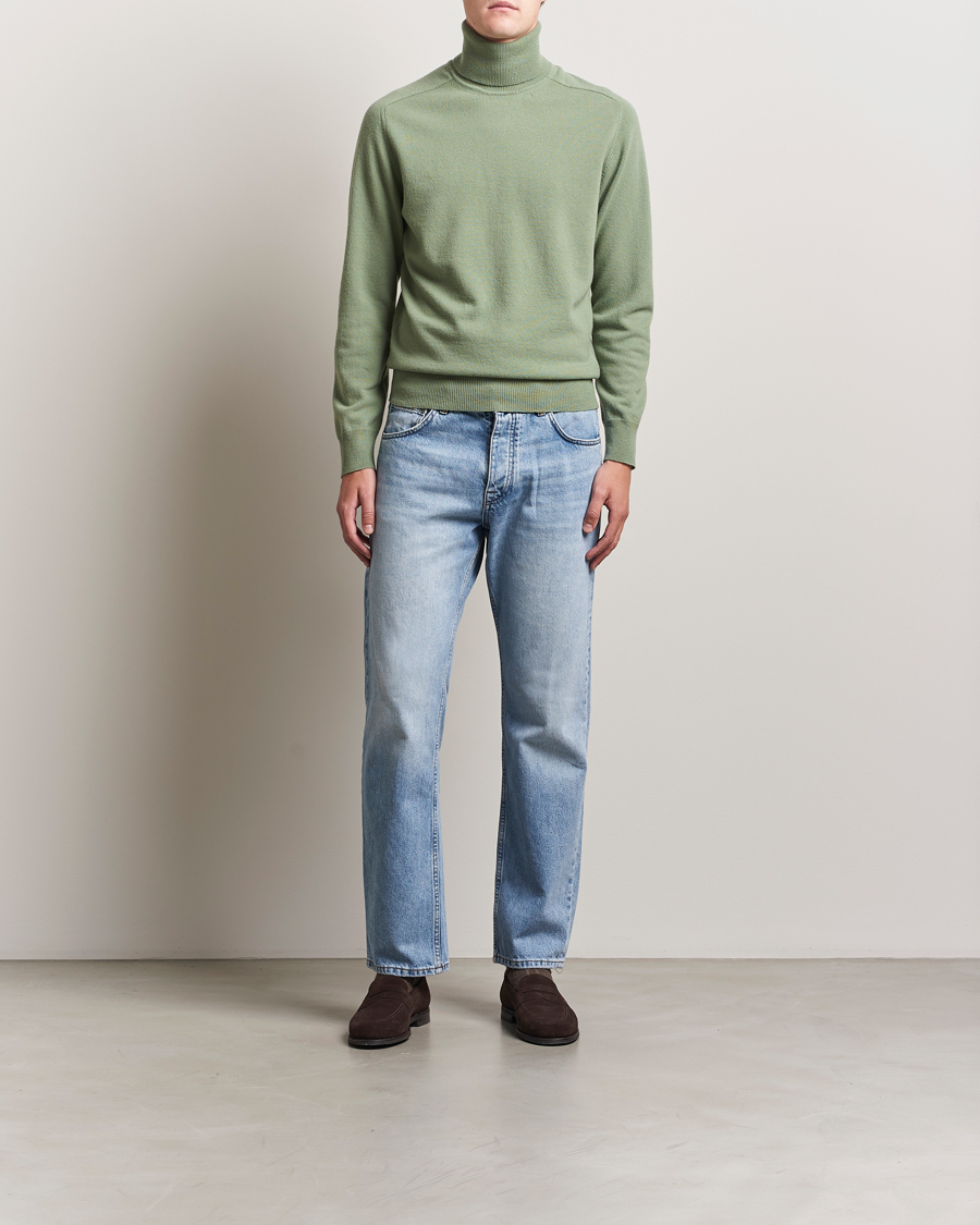 Hombres | Jerséis y prendas de punto | Altea | Wool/Cashmere Rollneck Green