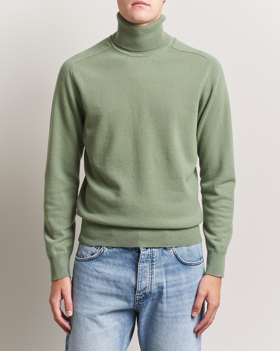 Hombres | Jerséis y prendas de punto | Altea | Wool/Cashmere Rollneck Green