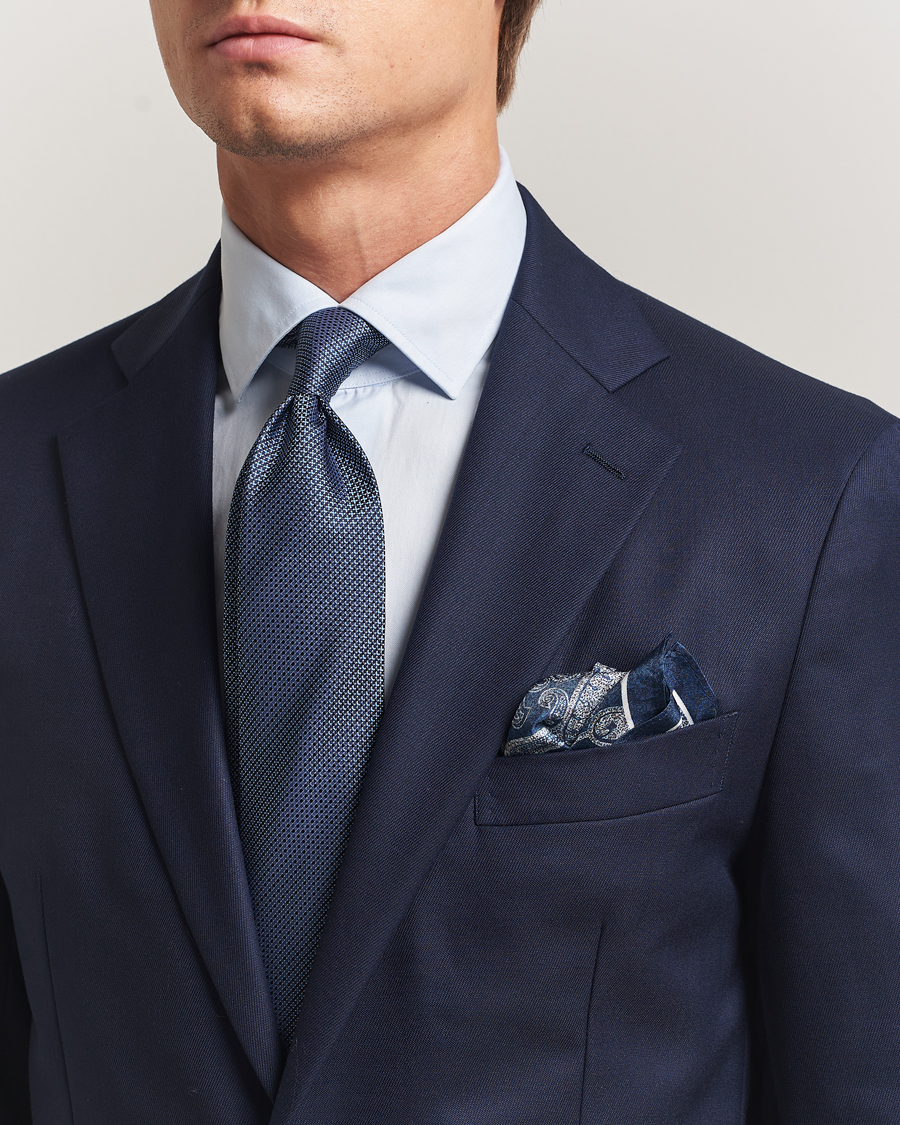 Hombres | Amanda Christensen Box Set Silk 8 cm Tie And Pocket Square Sky Blue | Amanda Christensen | Box Set Silk 8 cm Tie And Pocket Square Sky Blue