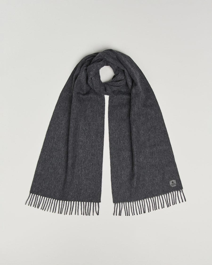 Hombres | Bufandas | Amanda Christensen | Wool Scarf Dark Grey Melange