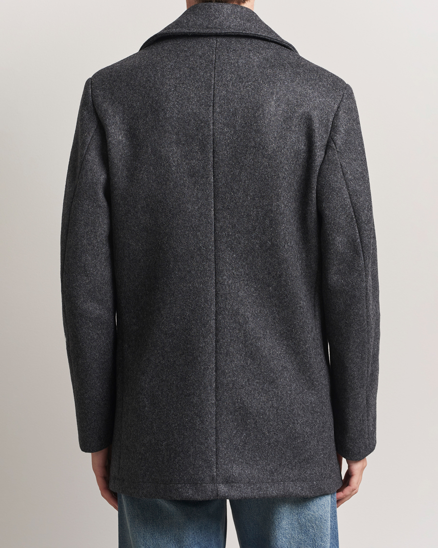 Hombres | Abrigos y chaquetas | Armor-lux | Kermor Wool Peacoat Grey Melange