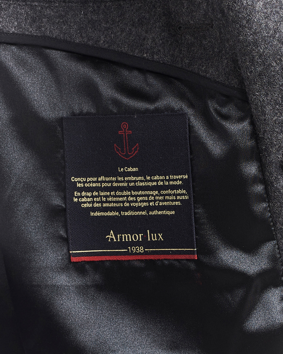 Hombres | Abrigos y chaquetas | Armor-lux | Kermor Wool Peacoat Grey Melange