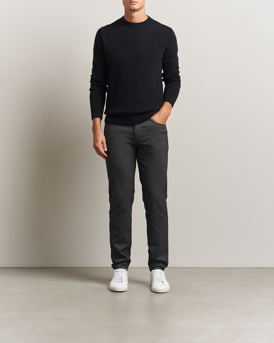 Hombres | Pantalones | Brax | Cadiz Woo.Look 5-Pocket Pants Elephant Grey