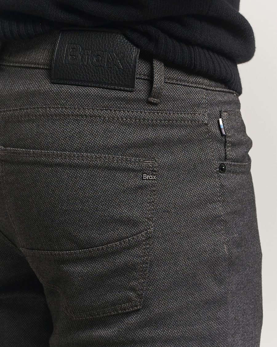 Hombres | Pantalones | Brax | Cadiz Woo.Look 5-Pocket Pants Elephant Grey