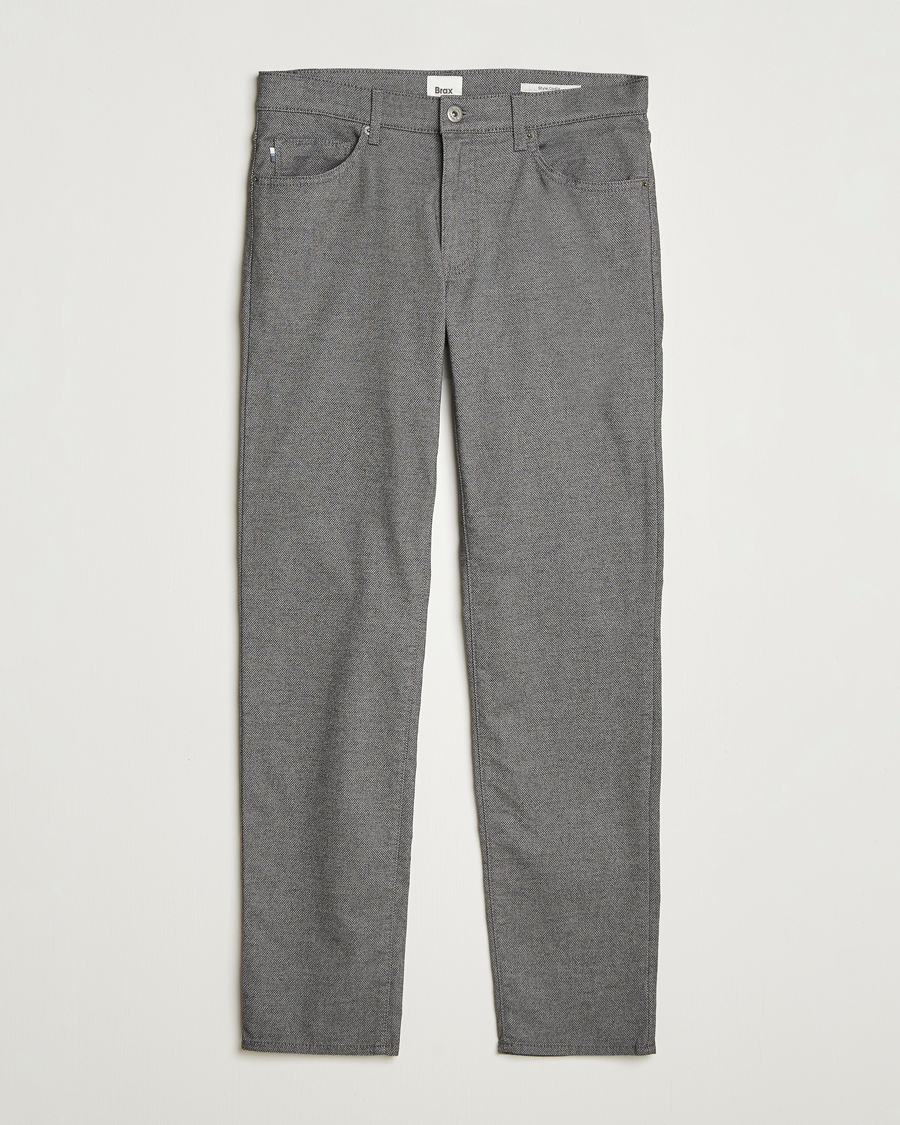 Hombres | Pantalones | Brax | Cadiz Woo.Look 5-Pocket Pants Graphit
