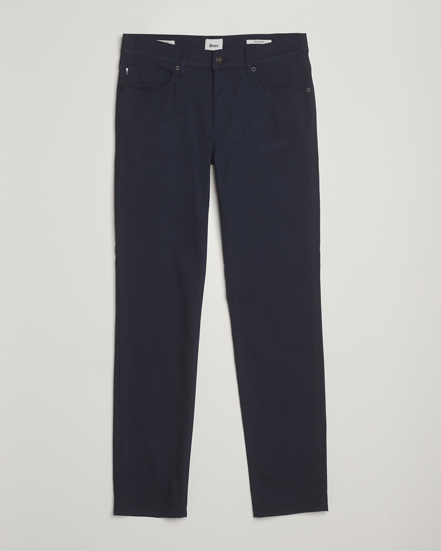 Hombres | Pantalones | Brax | Cadiz Woo.Look 5-Pocket Pants Universe Blue