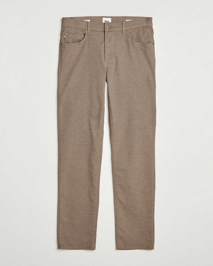 Hombres | Pantalones | Brax | Cadiz Woo.Look 5-Pocket Pants Camel