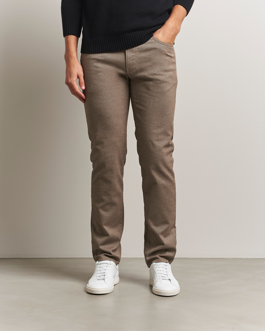 Hombres | Pantalones | Brax | Cadiz Woo.Look 5-Pocket Pants Camel