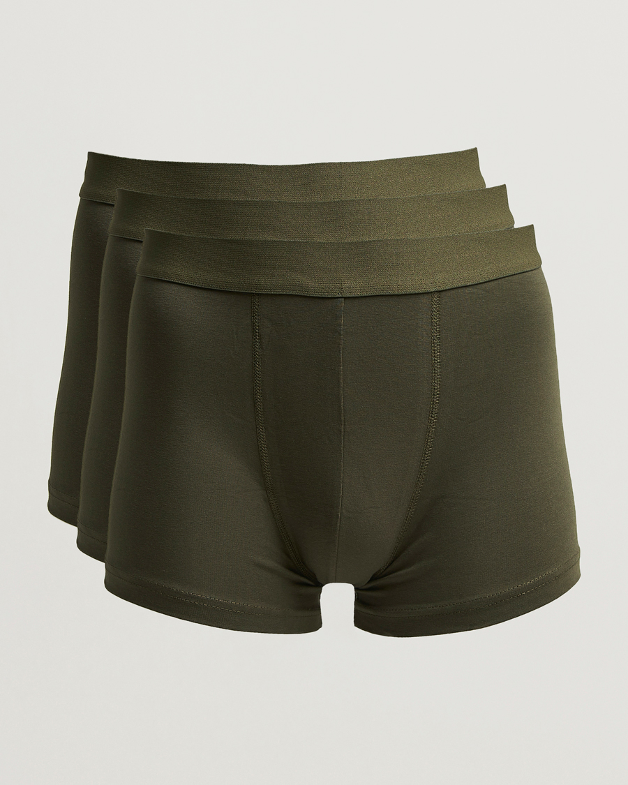 Hombres | Ropa interior y calcetines | Bread & Boxers | 3-Pack Boxer Brief Dark Green