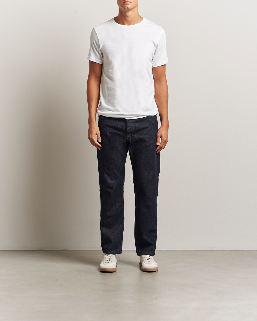 Hombres | Camisetas | Bread & Boxers | 2-Pack Lightweight Cotton T-Shirt White