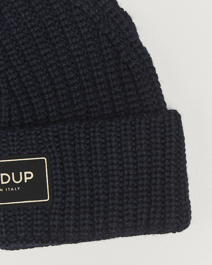 Hombres | Gorros | Dondup | Ribbed Beanie Navy