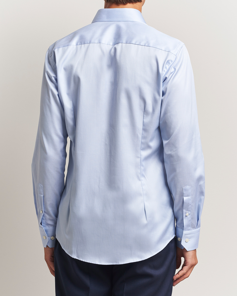 Hombres | Camisas | Eton | Slim Fit Signature Twill Paspoal Shirt Light Blue