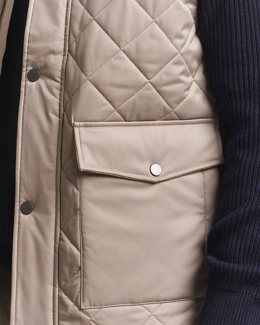 Hombres | Abrigos y chaquetas | Eton | Quilted Shell Vest Beige
