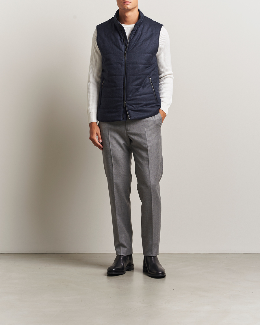 Hombres | Abrigos y chaquetas | Eton | Wool Padded Vest Navy