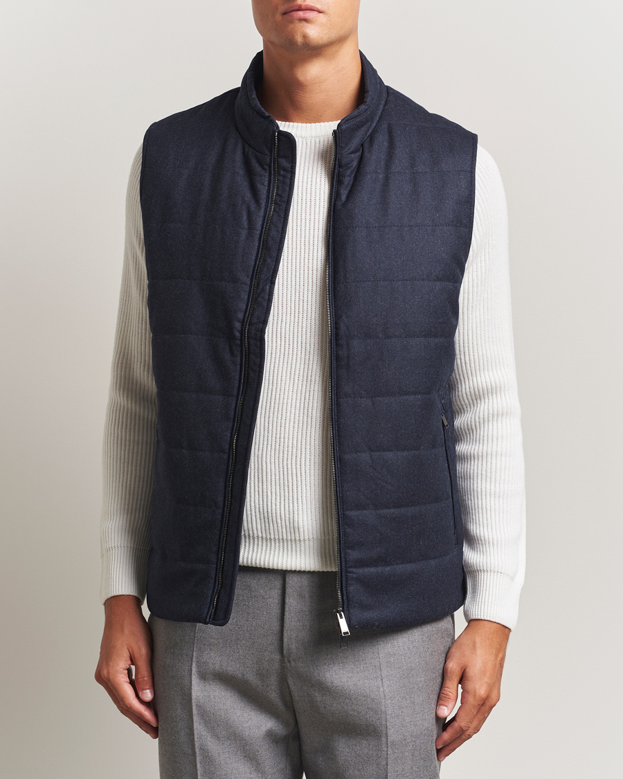 Hombres | Abrigos y chaquetas | Eton | Wool Padded Vest Navy