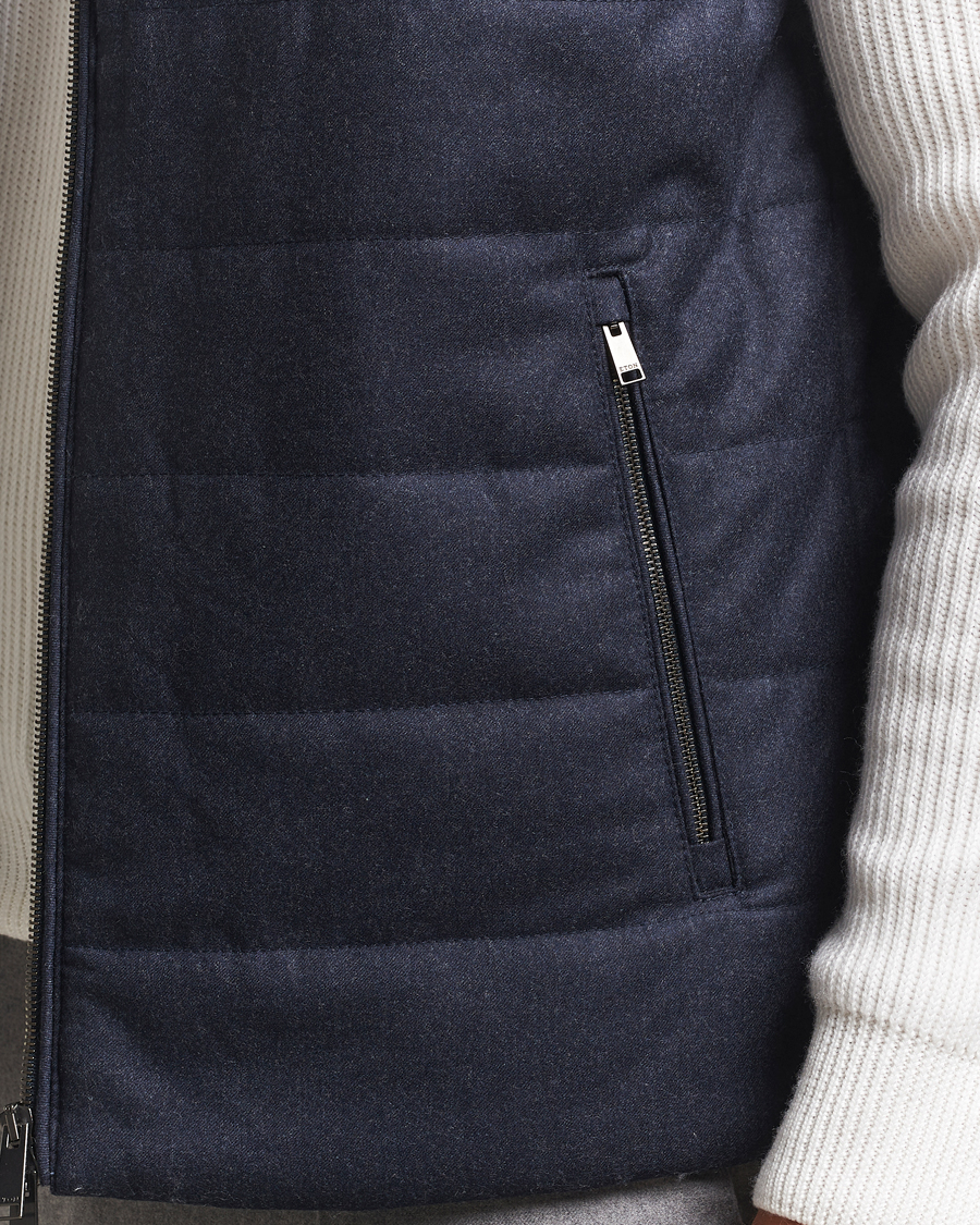Hombres | Abrigos y chaquetas | Eton | Wool Padded Vest Navy