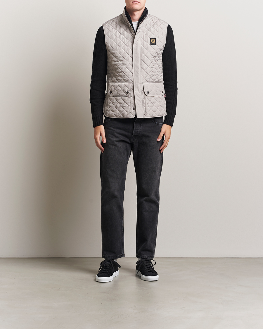 Hombres | Chalecos | Belstaff | Icon Gilet Cement Grey