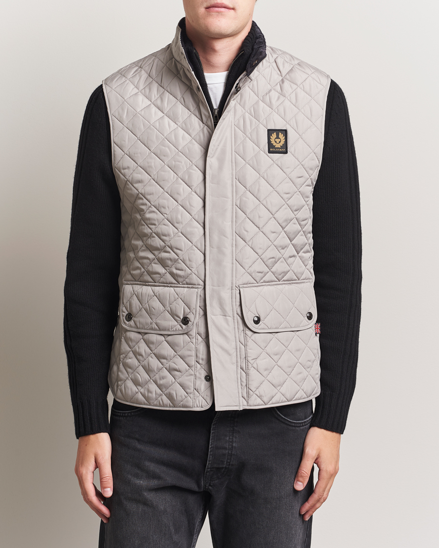 Hombres | Chalecos | Belstaff | Icon Gilet Cement Grey