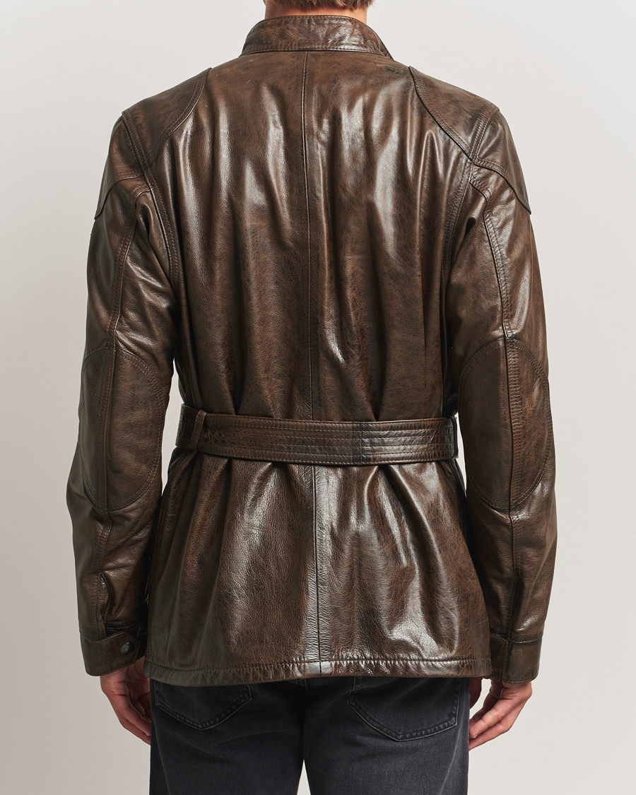 Hombres | Abrigos y chaquetas | Belstaff | Trailmaster Panther Leather Jacket Dark Earth