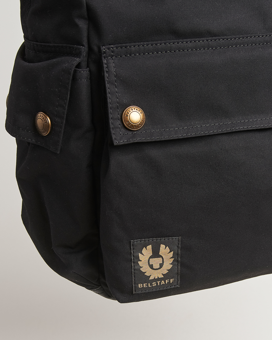 Hombres | Belstaff Trailmaster 2-Way Wax Tote Black | Belstaff | Trailmaster 2-Way Wax Tote Black