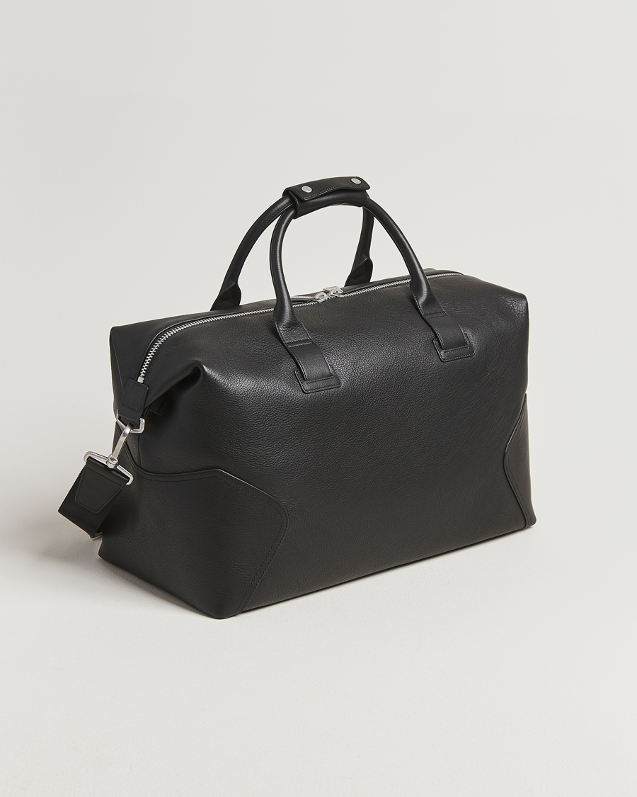 Hombres | Belstaff Ronson Leather Weekender Bag Black | Belstaff | Ronson Leather Weekender Bag Black