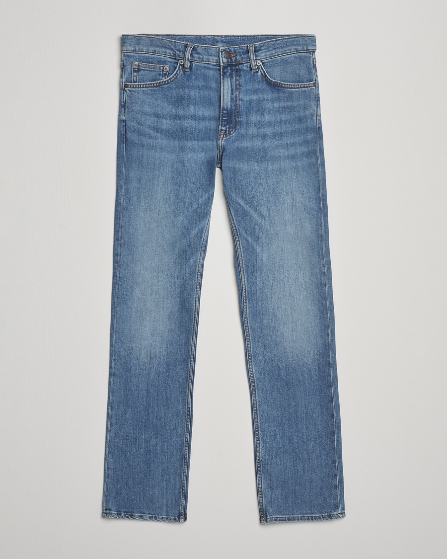 Hombres | Vaqueros | GANT | Regular Fit Jeans Mid Blue Worn In