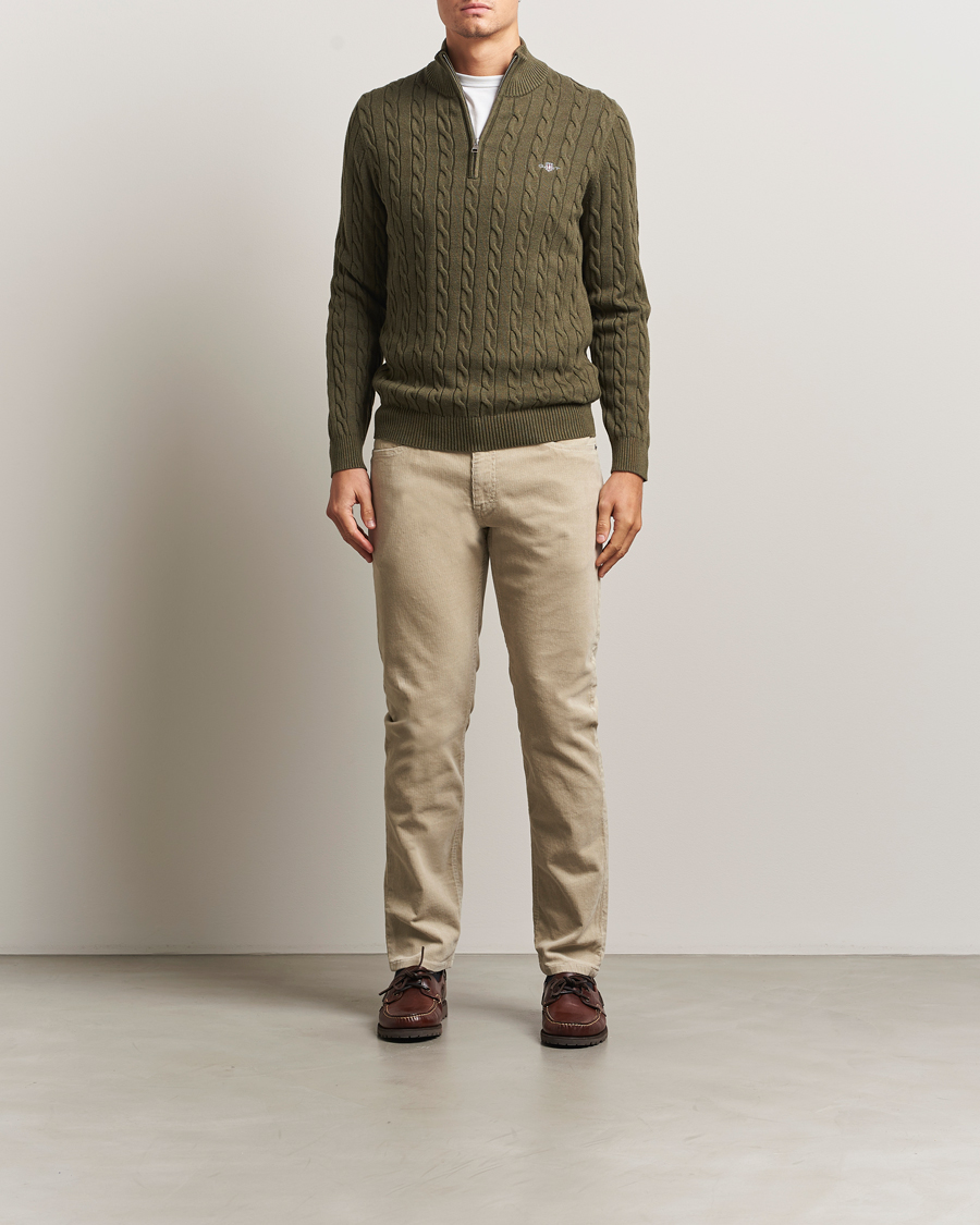 Hombres | Pantalones | Gant | Cord 5-Pocket Jeans Greige