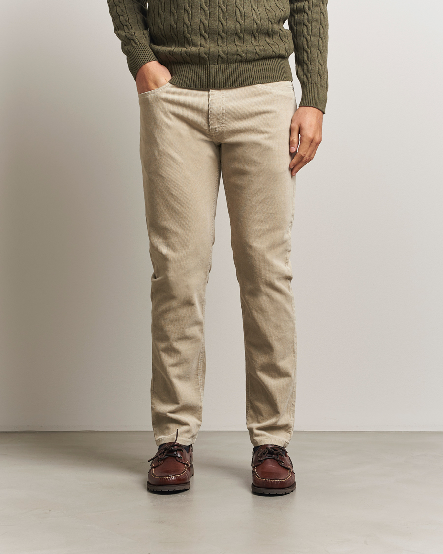 Hombres | Pantalones | Gant | Cord 5-Pocket Jeans Greige