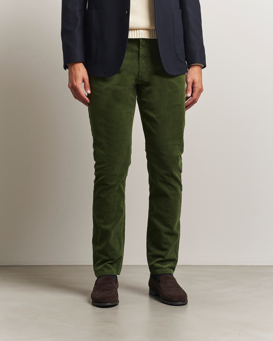 Hombres | Pantalones | Gant | Cord 5-Pocket Jeans Country Green