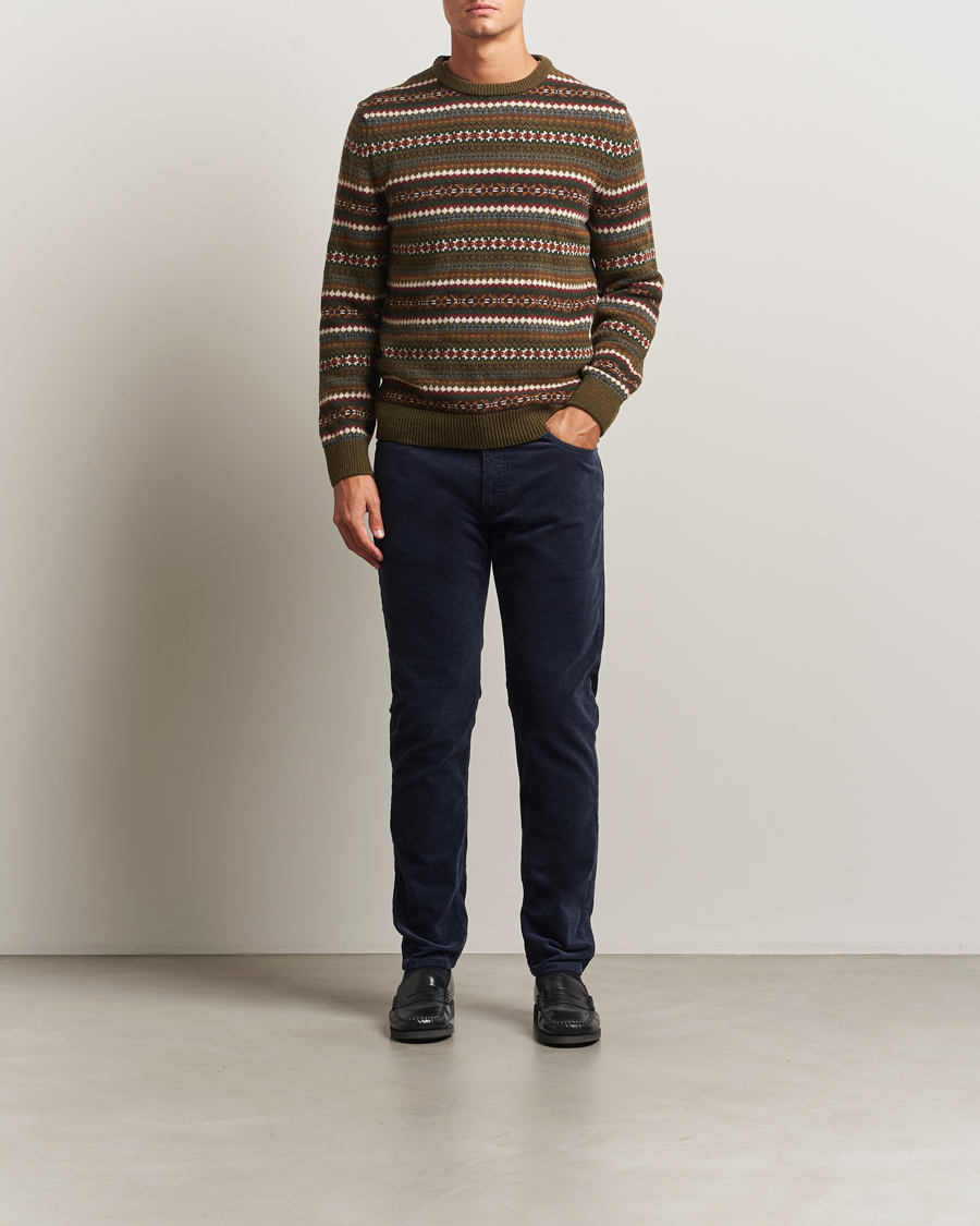 Hombres | Pantalones | Gant | Cord 5-Pocket Jeans Evening Blue