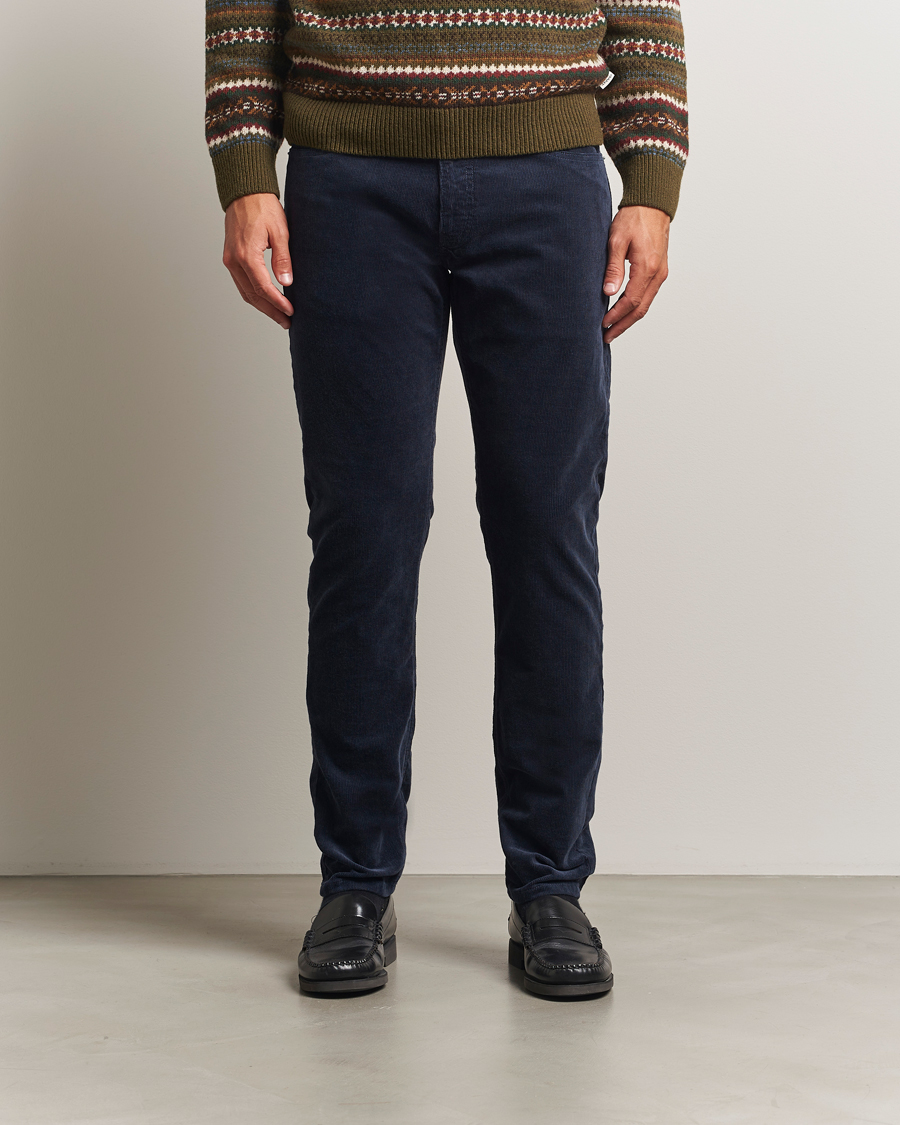 Hombres | Pantalones | Gant | Cord 5-Pocket Jeans Evening Blue