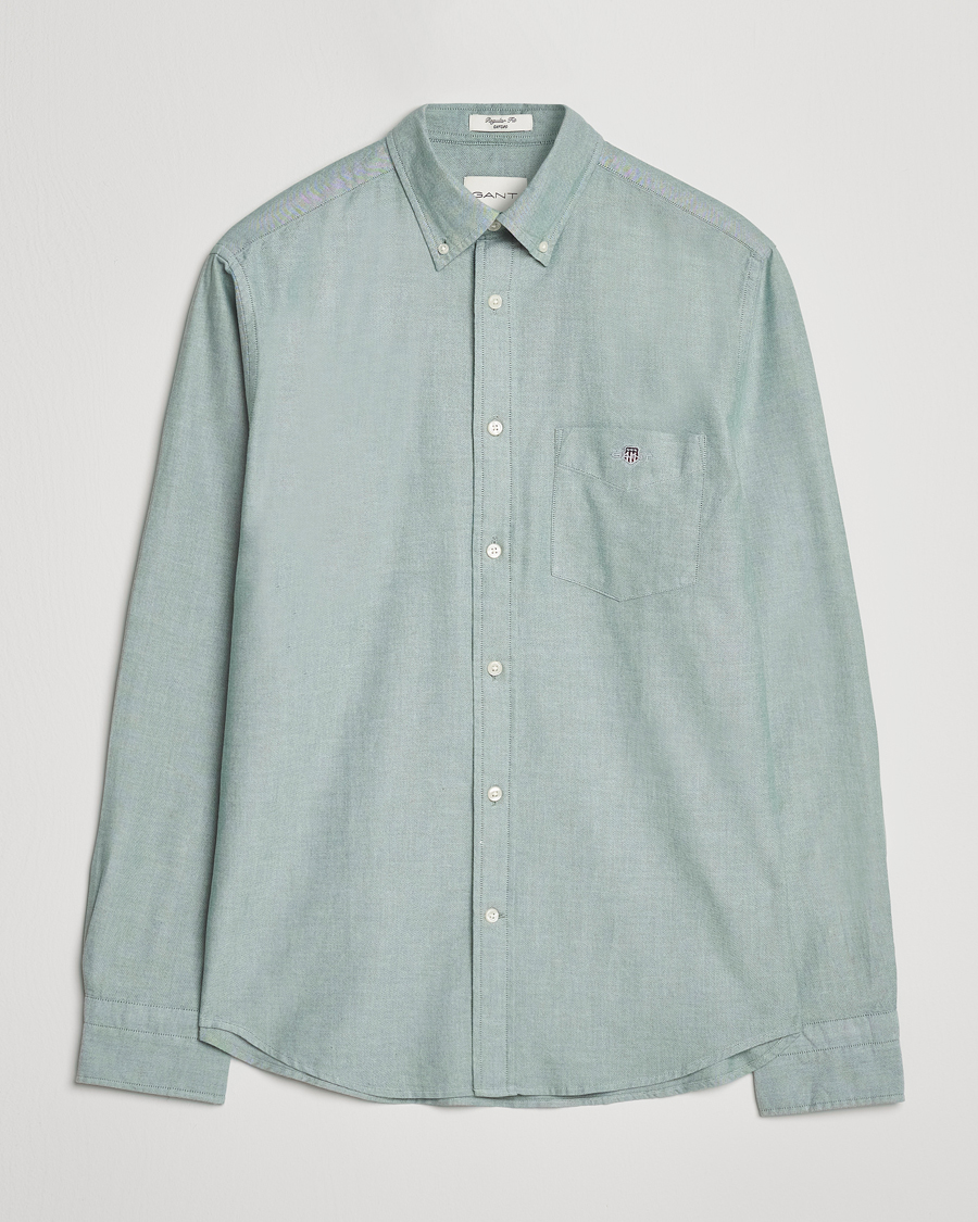 Hombres | Camisas | Gant | Regluar Fit Classic Oxford Shirt Forest Green