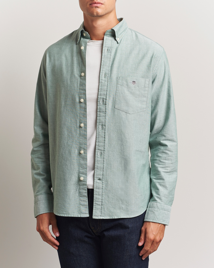 Hombres | Camisas | Gant | Regluar Fit Classic Oxford Shirt Forest Green