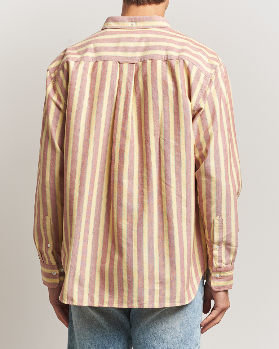 Hombres | Camisas | Gant | Relaxed Fit Striped Heritage Oxford Shirt Modern Rust
