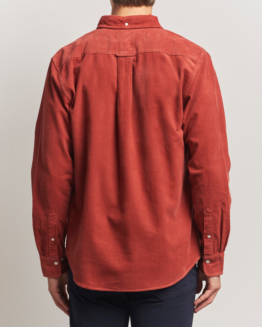 Hombres | Camisas | Gant | Regular Fit Corduroy Shirt Modern Rust
