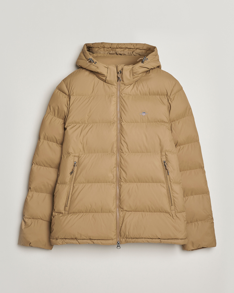 Hombres | Abrigos y chaquetas | GANT | The Active Cloud Down Jacket Light Taupe