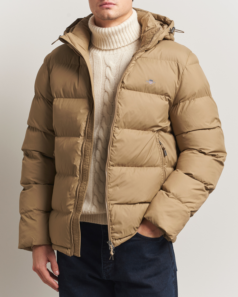 Hombres | Abrigos y chaquetas | Gant | The Active Cloud Down Jacket Light Taupe