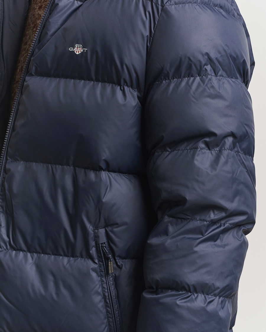 Hombres | Abrigos y chaquetas | GANT | The Active Cloud Mid Length Jacket Evening Blue