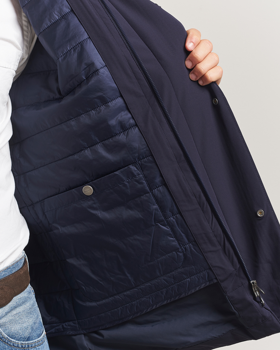 Hombres | Abrigos y chaquetas | Gant | Double Mid Length Field Jacket Evening Blue