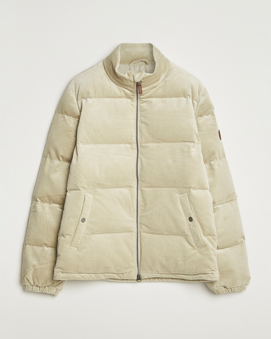 Hombres | Abrigos y chaquetas | Gant | Corduroy Down Puffer Jacker Greige