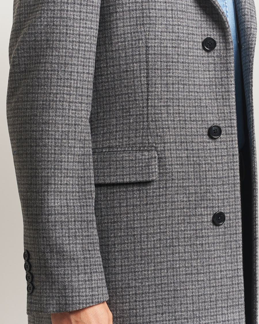Hombres | Abrigos y chaquetas | Gant | Classic Wool Houndstooth Coat Black