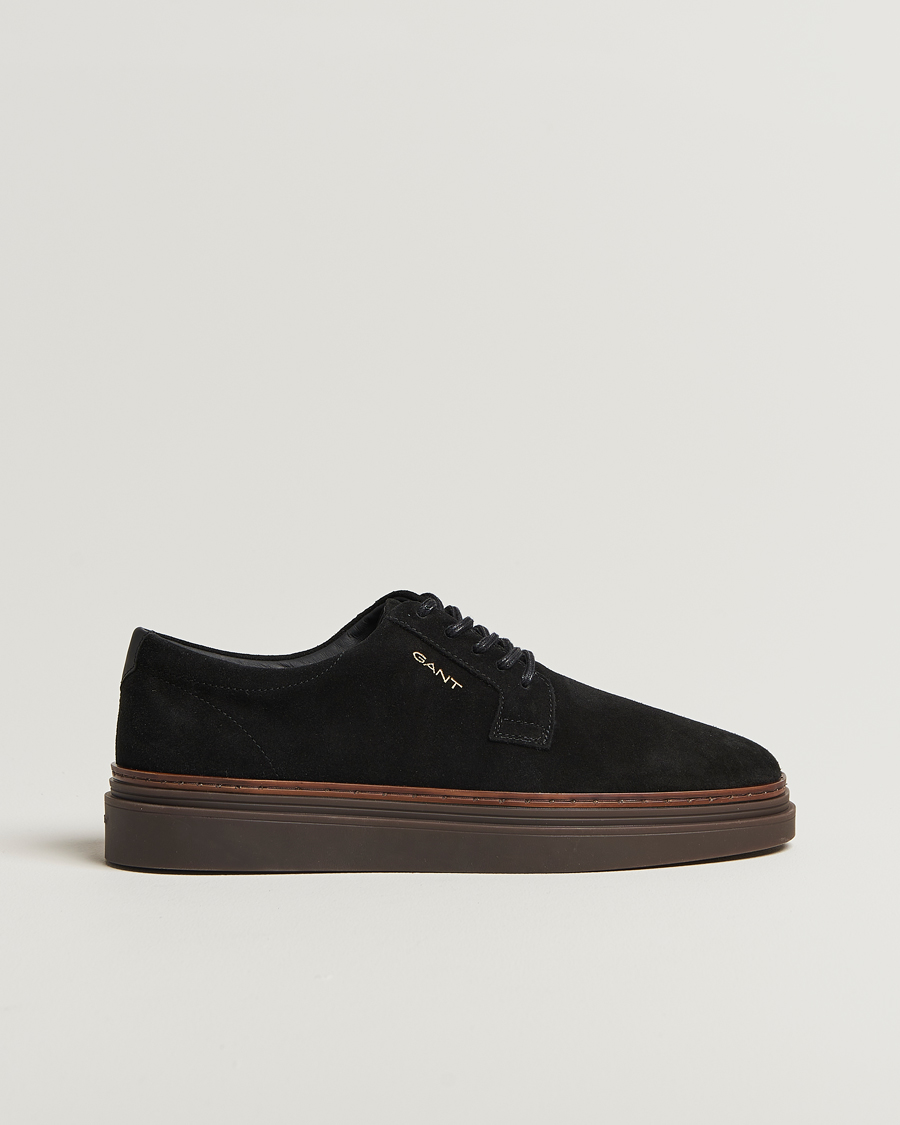 Hombres | GANT Kinzoon Suede Derby Sneaker Black | GANT | Kinzoon Suede Derby Sneaker Black