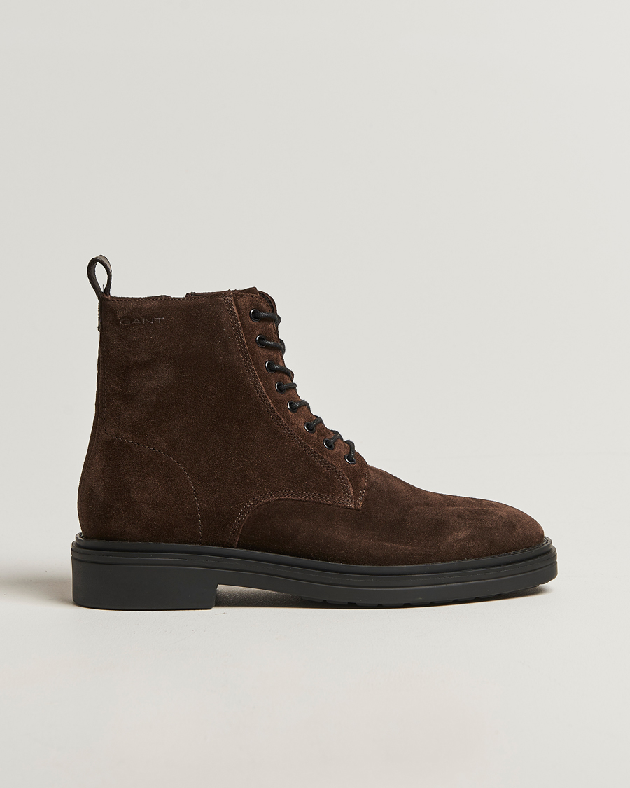 Hombres | Botas | Gant | Boggar Suede Boot Espresso Brown