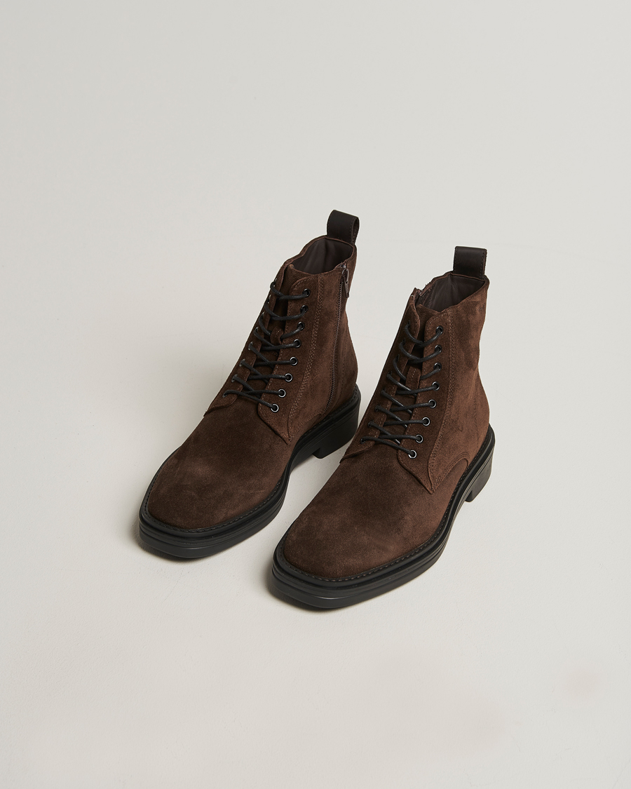 Hombres | Botas | Gant | Boggar Suede Boot Espresso Brown