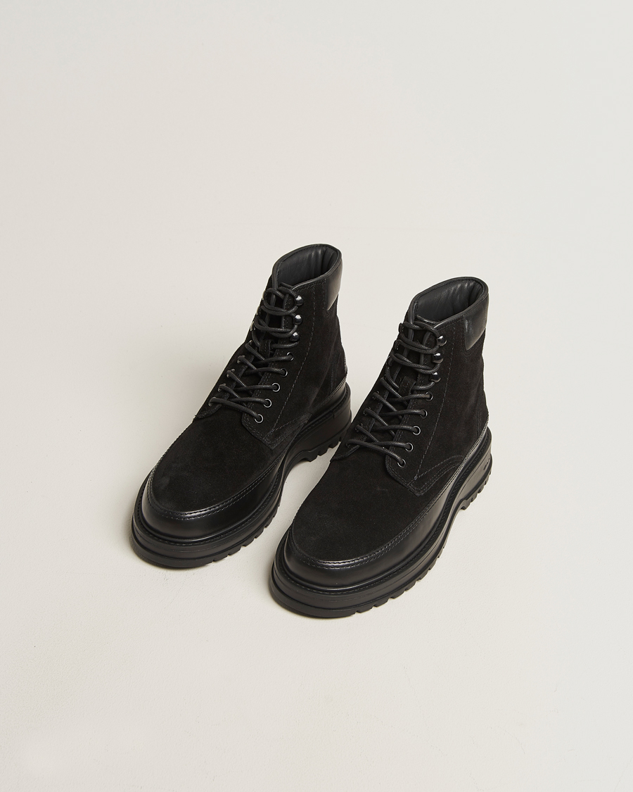 Hombres | Botas | GANT | Clafton Felt Lined Suede Boot Black
